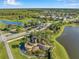 Gated community entrance with water features at 30200 Southernwood Ct, Wesley Chapel, FL 33543