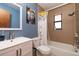 Bathroom with a shower/tub combo and neutral tones at 809 41St N Ave, St Petersburg, FL 33703