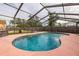 Inviting kidney-shaped pool with a screened enclosure at 809 41St N Ave, St Petersburg, FL 33703