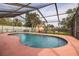 Relaxing kidney-shaped pool with screened enclosure and backyard view at 809 41St N Ave, St Petersburg, FL 33703