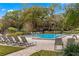 Community pool with plenty of lounge chairs at 104 Cypress Pond Rd, Palm Harbor, FL 34683