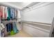 Large walk-in closet with plenty of hanging and shelf space at 3505 Tarpon Woods Blvd # K409, Palm Harbor, FL 34685