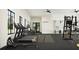 Home gym with treadmills, stationary bikes, and rowing machine at 10896 Ibis Brook Ct, Land O Lakes, FL 34638