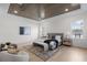 Spacious bedroom with wood ceiling, large windows, and ample natural light at 4835 W San Jose St, Tampa, FL 33629