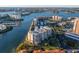 Aerial view of waterfront community at 7625 Sun Island S Dr # 101, South Pasadena, FL 33707