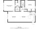 Two bedroom, one bath condo floor plan, 742 sq ft at 7625 Sun Island S Dr # 101, South Pasadena, FL 33707