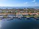 Single Gathering home on the waterfront with private dock and pool at 4380 44Th S St, St Petersburg, FL 33711