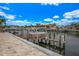 Private dock with access to the water, perfect for boating enthusiasts at 4380 44Th S St, St Petersburg, FL 33711