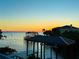 Spectacular sunset view from waterfront property at 25 S Treasure Dr, Tampa, FL 33609