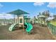 Community playground with shaded play structures and slides at 6232 French Creek Ct, Ellenton, FL 34222