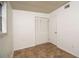 Bedroom with double door closet and neutral walls at 6382 81St N Ave, Pinellas Park, FL 33781