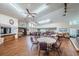 Spacious meeting room with ample seating, ceiling fans, and natural light at 3840 Staysail Ln # 3840, Holiday, FL 34691