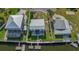 Aerial view showcasing the home's location and lot size at 4532 Kingston Dr, Hernando Beach, FL 34607