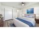 Bright bedroom with a comfortable bed and plenty of closet space at 5875 21St N St # 15L, St Petersburg, FL 33714