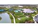 Resort-style community with pool, tennis courts, bocce ball, and clubhouse at 29456 Velletri Ln, Wesley Chapel, FL 33543