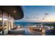 Rooftop lounge area with comfortable seating and stunning ocean views at 400 Central Ave # 3909, St Petersburg, FL 33701