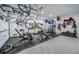 Well-equipped garage gym with various weight machines and mounted tv at 1100 Monterey Ne Blvd, St Petersburg, FL 33704