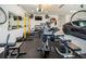Garage gym features work out machines, weights and a mirrored wall at 1100 Monterey Ne Blvd, St Petersburg, FL 33704