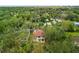 Housetop view showing home's setting in a wooded neighborhood at 1919 E Hamilton Ave, Tampa, FL 33610