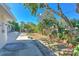 Landscaped backyard with a large grassy area at 8012 N Lynn Ave, Tampa, FL 33604