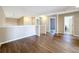 Open upstairs hallway with wood-look floors at 12403 Ballentrae Forest Dr, Riverview, FL 33579