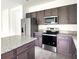 Modern kitchen with stainless steel appliances and granite countertops at 3033 54Th N Ave, St Petersburg, FL 33714