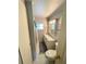 Clean bathroom with vanity, toilet and shower at 37308 Kinkaid Dr, Zephyrhills, FL 33541