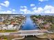 Property's location on a canal with water access and near the bay at 2000 Kansas Ne Ave, St Petersburg, FL 33703