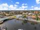 An aerial view of the property, highlighting its waterfront location and neighborhood at 2000 Kansas Ne Ave, St Petersburg, FL 33703