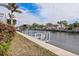 Private dock with seating area overlooking the canal at 2000 Kansas Ne Ave, St Petersburg, FL 33703