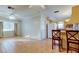 Kitchen and dining area with tile floors at 8495 109Th St, Seminole, FL 33772