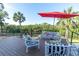 Relaxing deck overlooking peaceful waterfront view at 1580 Mac Chesney Dr, Tarpon Springs, FL 34689