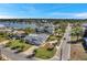 Aerial view of the house and neighborhood at 910 Oakwood Dr, Largo, FL 33770