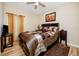 Bedroom with a queen-size bed and ceiling fan at 7820 Harbor Bridge, New Port Richey, FL 34654