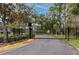 Private gated entrance to the community at 7820 Harbor Bridge, New Port Richey, FL 34654