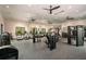 Modern fitness center featuring cardio and strength equipment at 10892 Ibis Brook Ct, Land O Lakes, FL 34638