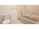 Clean bathroom with a tub shower combination at 3076 Eastland Blvd # 106, Clearwater, FL 33761