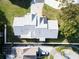 Aerial view of the house and its roofline at 3499 Cedar Ln, Palm Harbor, FL 34684