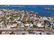 Aerial view showing home's location near the water at 7060 Boca Ciega Dr, St Pete Beach, FL 33706