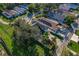 Aerial view of a house with solar panels, located in a residential neighborhood at 790 7Th Ne Ave, Largo, FL 33770