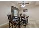 Casual dining area featuring a rustic wooden table at 790 7Th Ne Ave, Largo, FL 33770