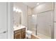 Bathroom with shower and modern vanity at 8441 Ivy Stark Blvd, Wesley Chapel, FL 33545