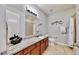 Guest bathroom with granite countertop and shower/tub combo at 11101 58Th Street E Cir, Parrish, FL 34219