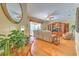 Living room with hardwood floors and large windows at 5315 Cedarshake Ln, Valrico, FL 33596