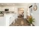 Open concept dining area with wood table and modern decor at 6317 S Lansdale Cir, Tampa, FL 33616