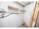 Unfinished basement with shelving and a ladder at 10214 66Th Ave, Seminole, FL 33772