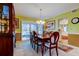 Formal dining room with wood table and chairs at 390 Cypress Creek Cir, Oldsmar, FL 34677