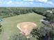 Community baseball field with seating area at 8622 Thimbleberry Ln, Tampa, FL 33635