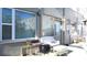 Private patio with grill and seating area at 2462 Brazilia Dr # 20, Clearwater, FL 33763