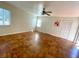 Bright bedroom featuring tile floors and ceiling fan at 2671 Sabal Springs Cir # 102, Clearwater, FL 33761